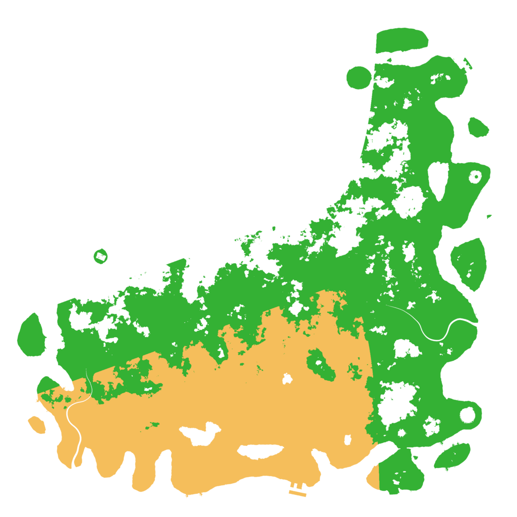 Biome Rust Map: Procedural Map, Size: 6000, Seed: 707159620