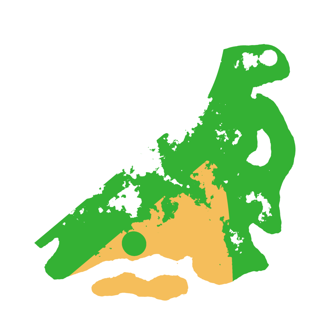 Biome Rust Map: Barren, Size: 3500, Seed: 9064565