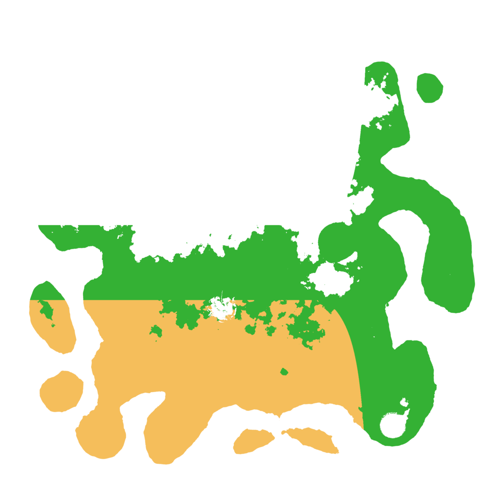 Biome Rust Map: Barren, Size: 3500, Seed: 672380460