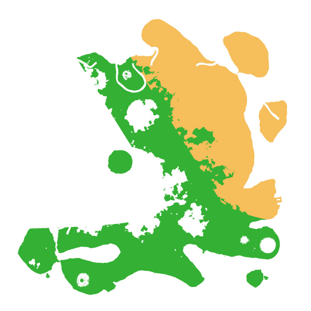 Biome Rust Map: Procedural Map, Size: 3500, Seed: 6559413