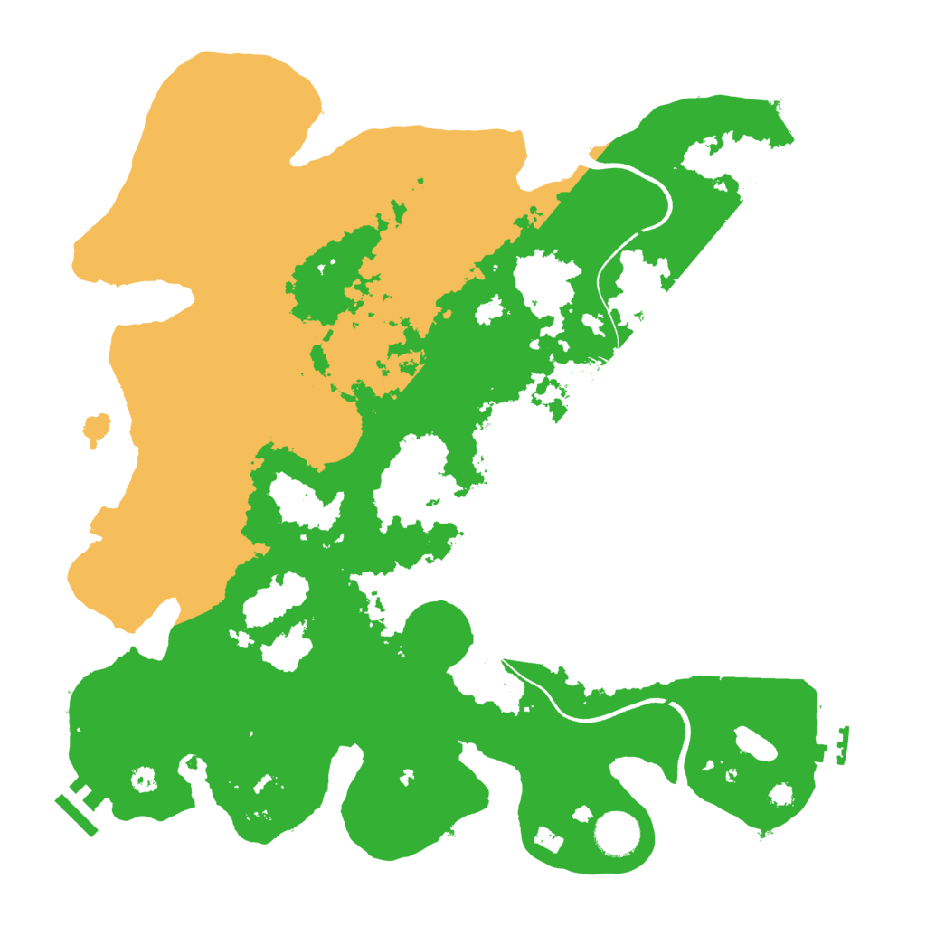 Biome Rust Map: Procedural Map, Size: 3600, Seed: 10466947