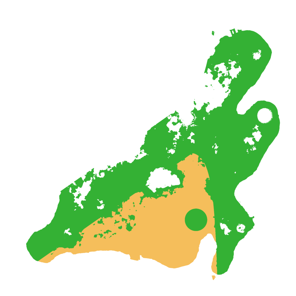 Biome Rust Map: Procedural Map, Size: 3500, Seed: 1237462747