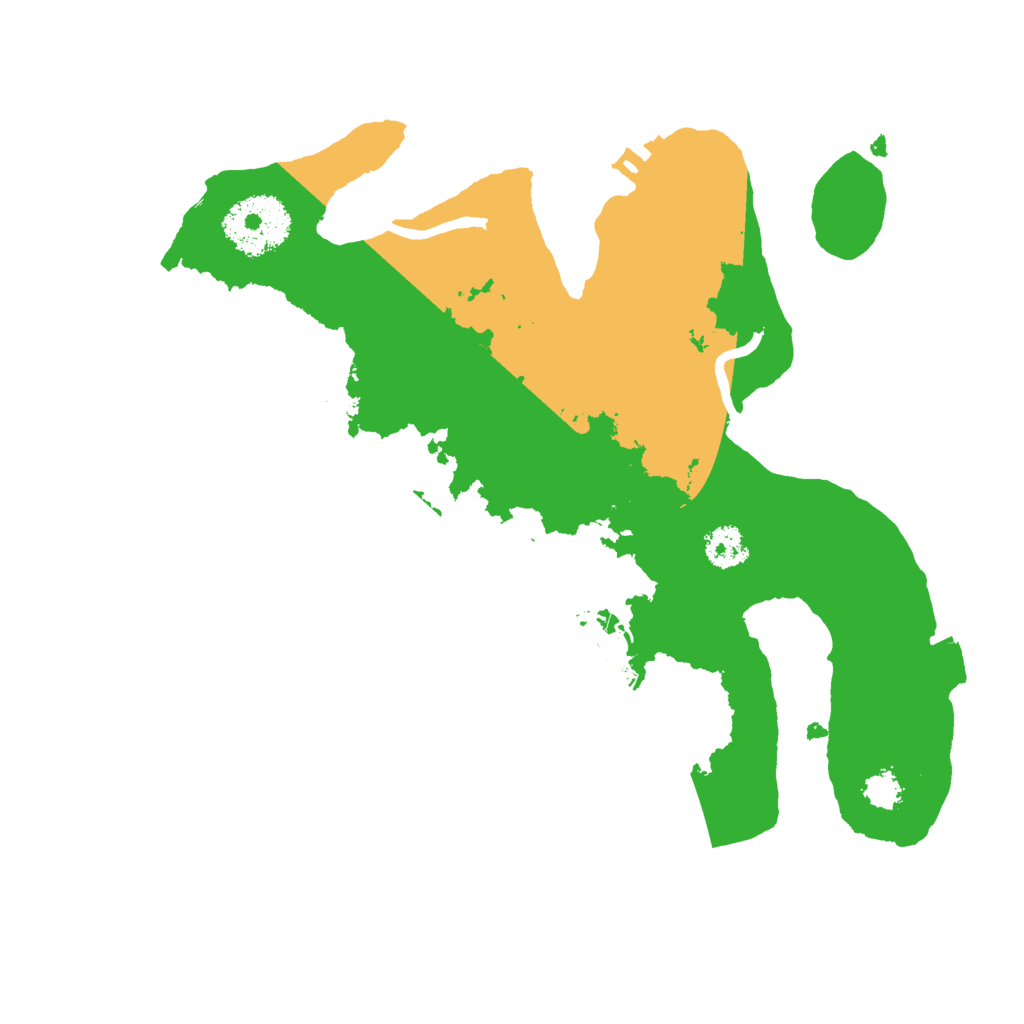 Biome Rust Map: Procedural Map, Size: 2500, Seed: 71670089