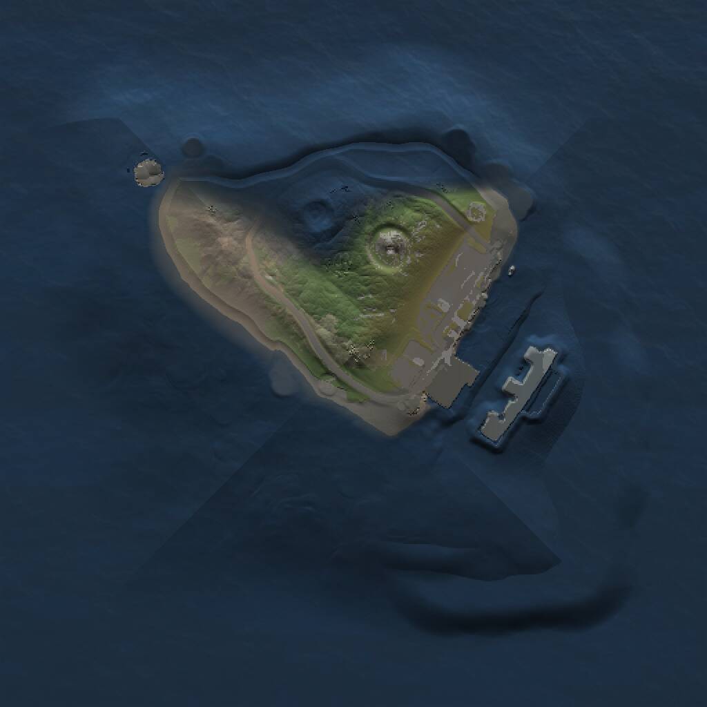 Rust Map: Procedural Map, Size: 1000, Seed: 1323737161, 2 Monuments