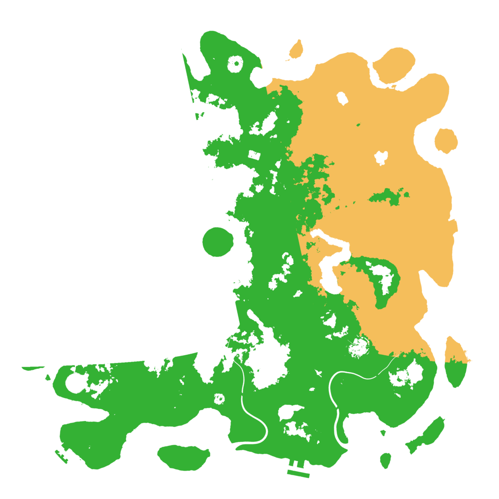 Biome Rust Map: Procedural Map, Size: 4500, Seed: 54896454