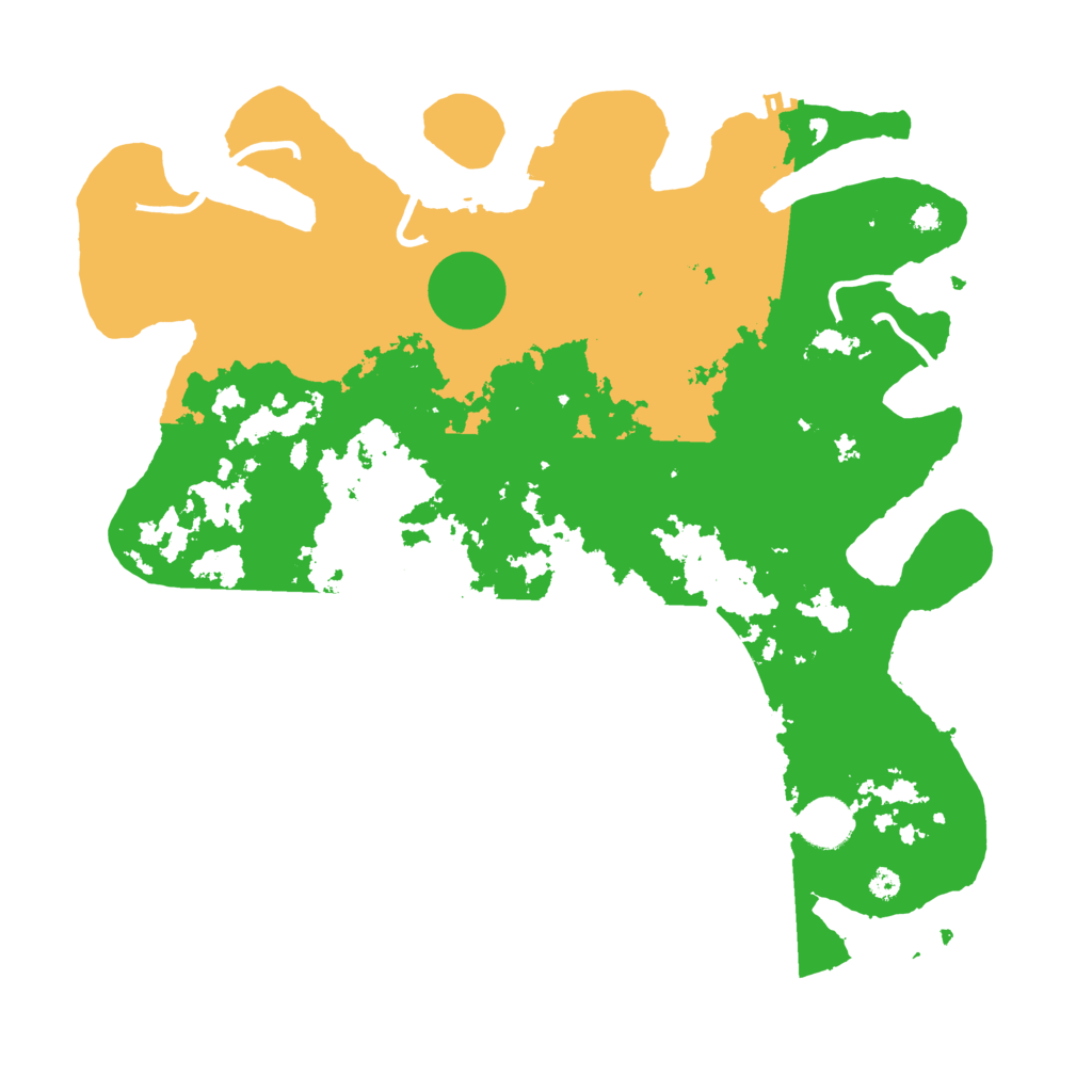 Biome Rust Map: Procedural Map, Size: 3700, Seed: 1881297495