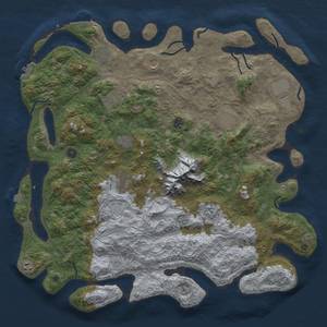 Thumbnail Rust Map: Procedural Map, Size: 5000, Seed: 803, 19 Monuments