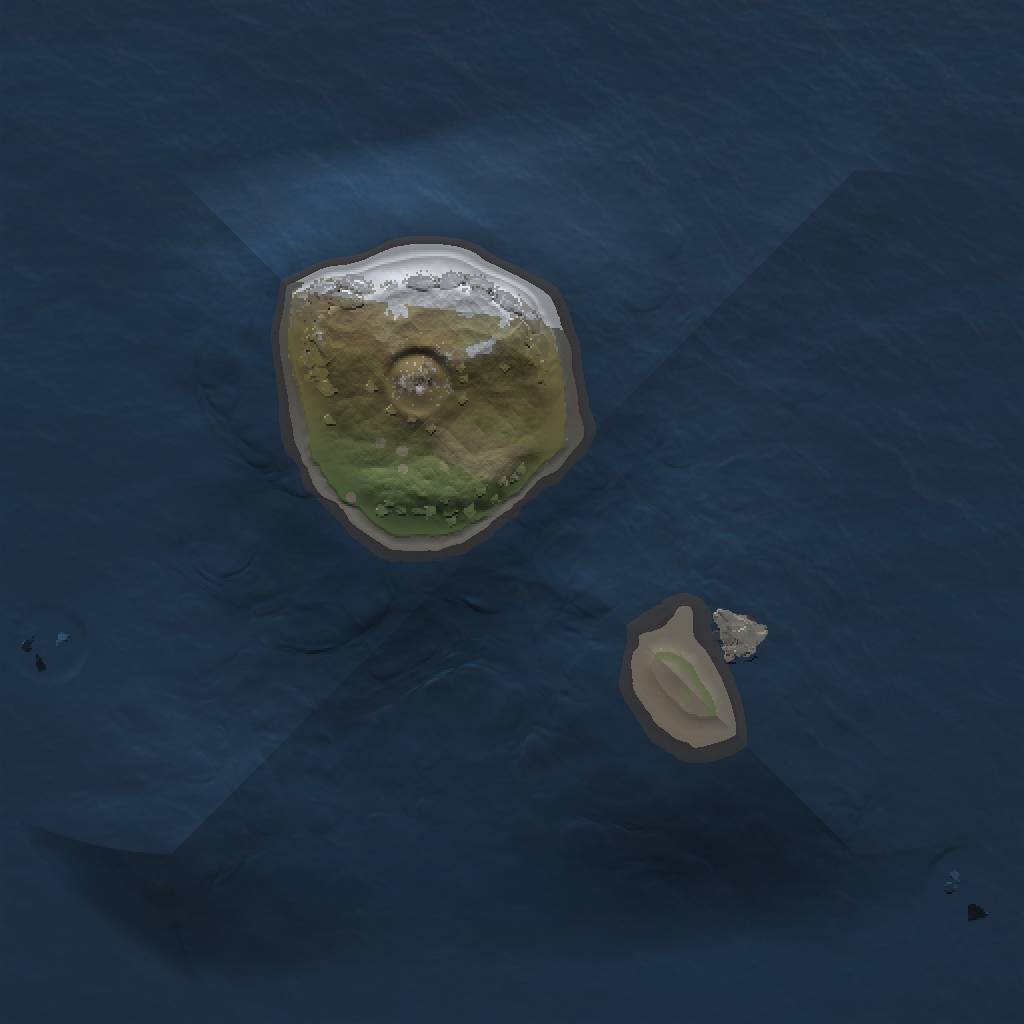 Rust Map: Procedural Map, Size: 1000, Seed: 374864179, 3 Monuments