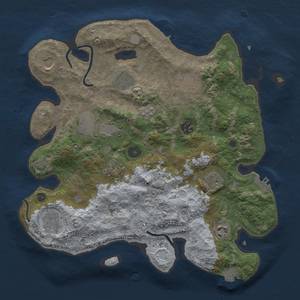 Thumbnail Rust Map: Procedural Map, Size: 3500, Seed: 1349935684, 18 Monuments