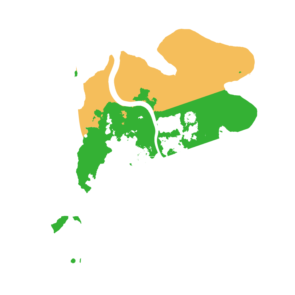 Biome Rust Map: Procedural Map, Size: 2500, Seed: 354921815