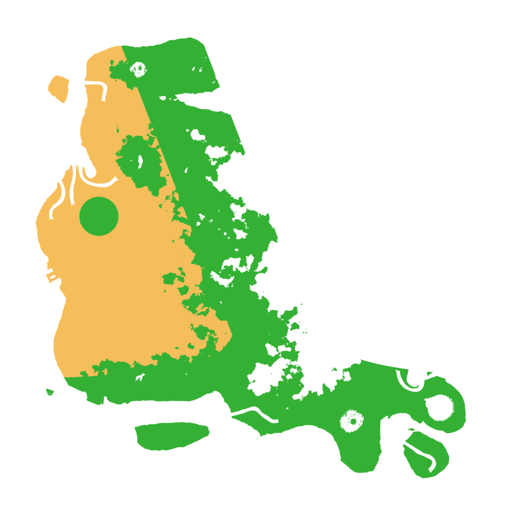 Biome Rust Map: Procedural Map, Size: 3500, Seed: 322390019