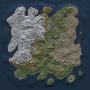 Thumbnail Rust Map: Procedural Map, Size: 3999, Seed: 781702373, 19 Monuments