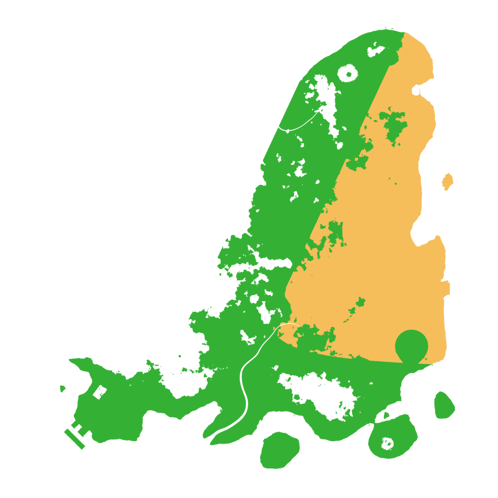 Biome Rust Map: Procedural Map, Size: 3999, Seed: 781702373