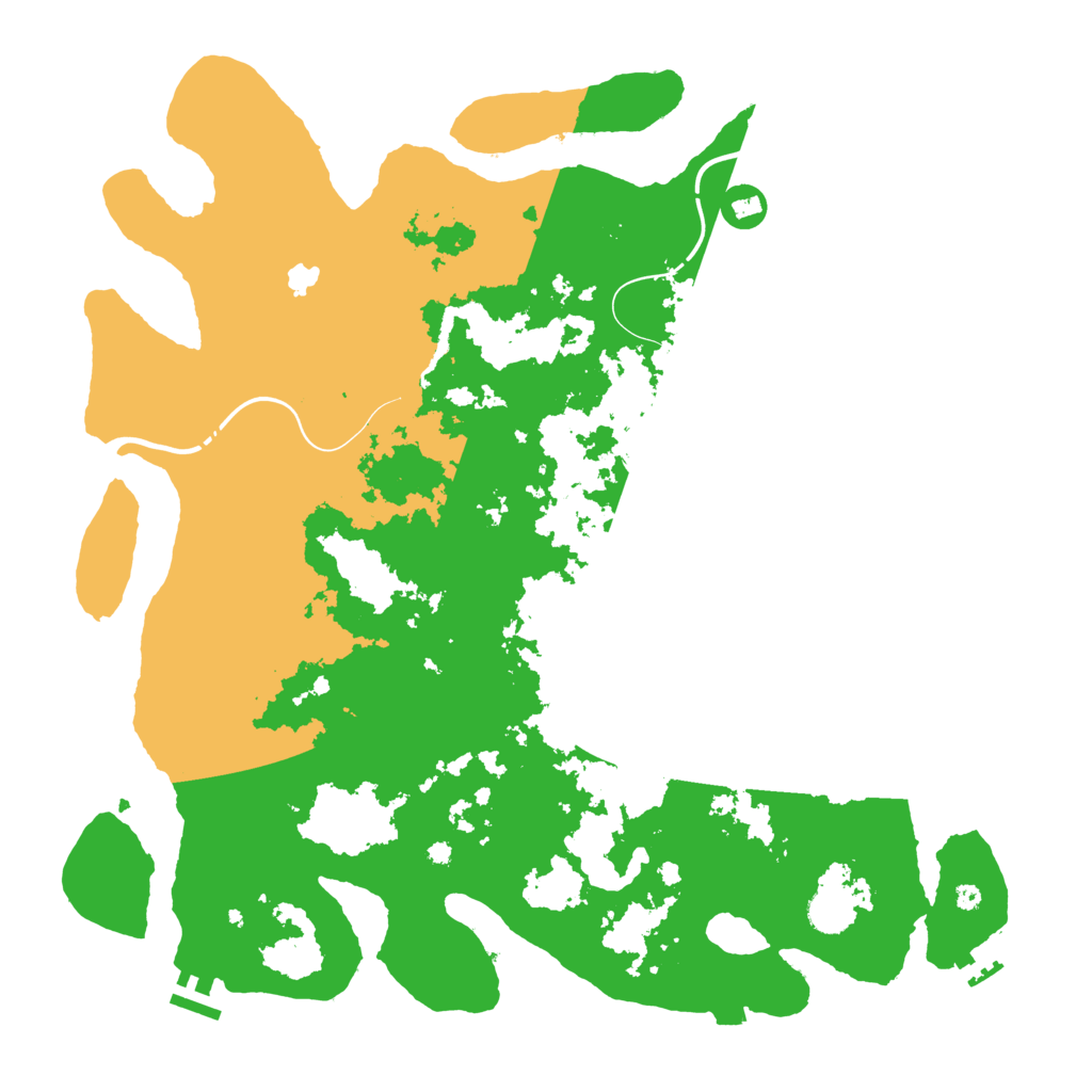 Biome Rust Map: Procedural Map, Size: 4250, Seed: 598112805