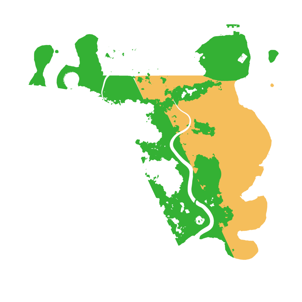 Biome Rust Map: Procedural Map, Size: 3500, Seed: 815079854