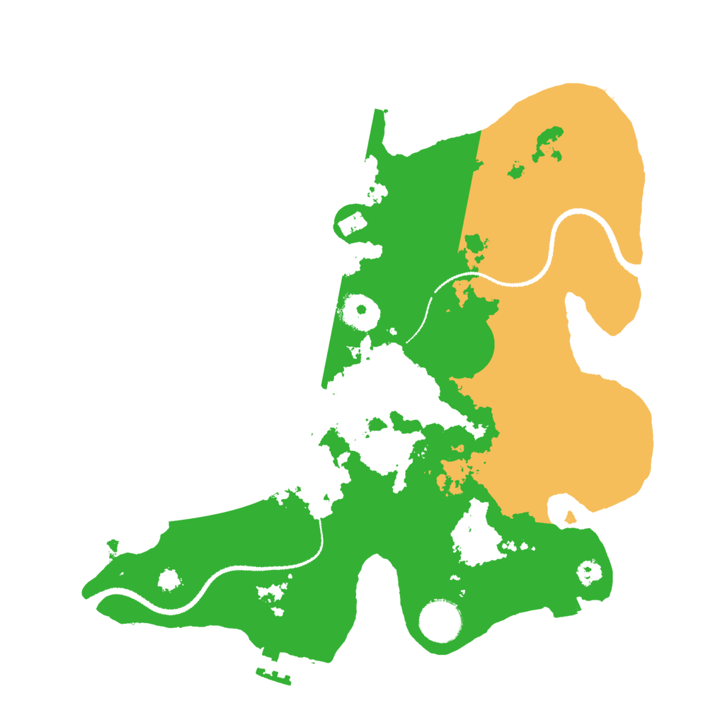 Biome Rust Map: Procedural Map, Size: 3000, Seed: 45636