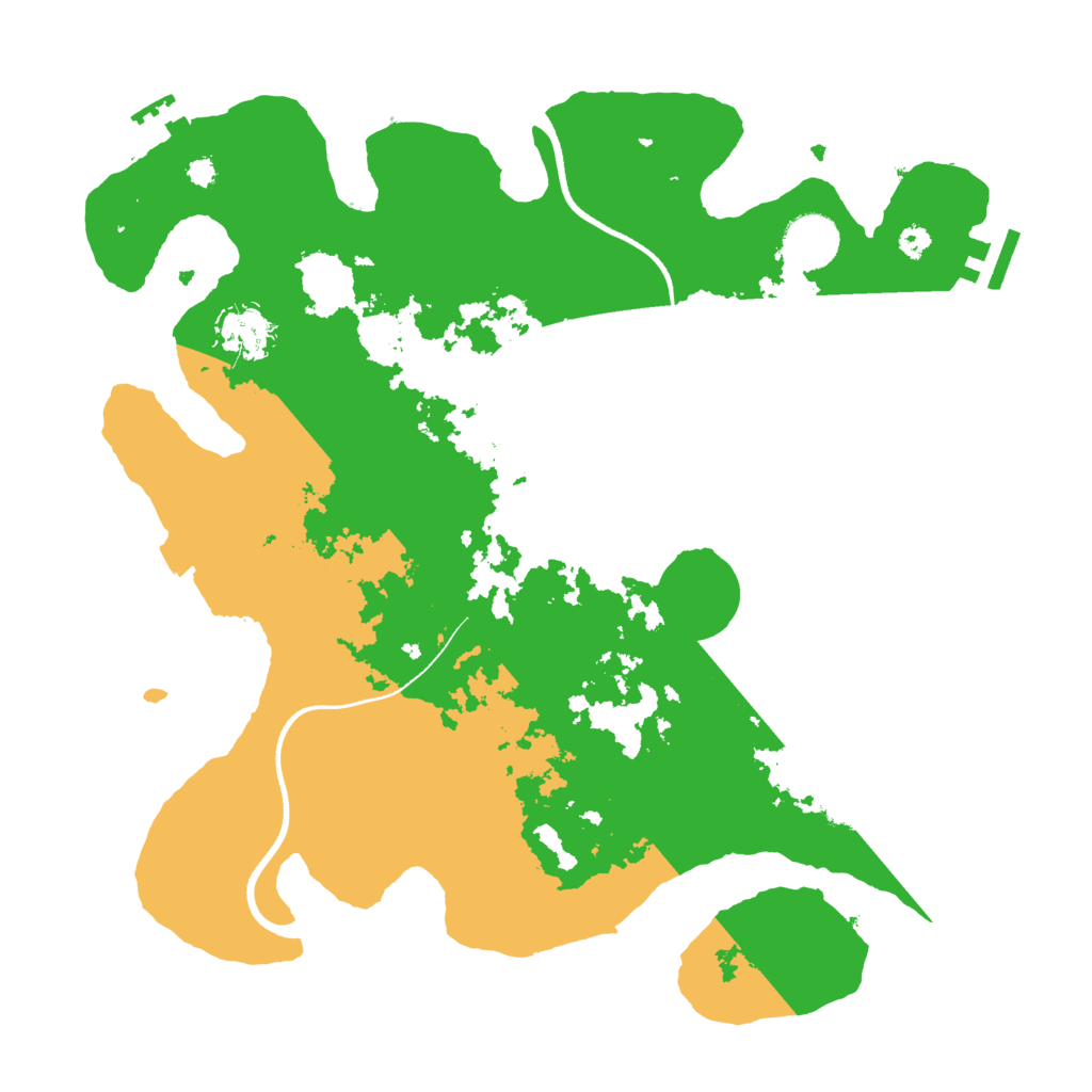 Biome Rust Map: Procedural Map, Size: 3500, Seed: 1305197319