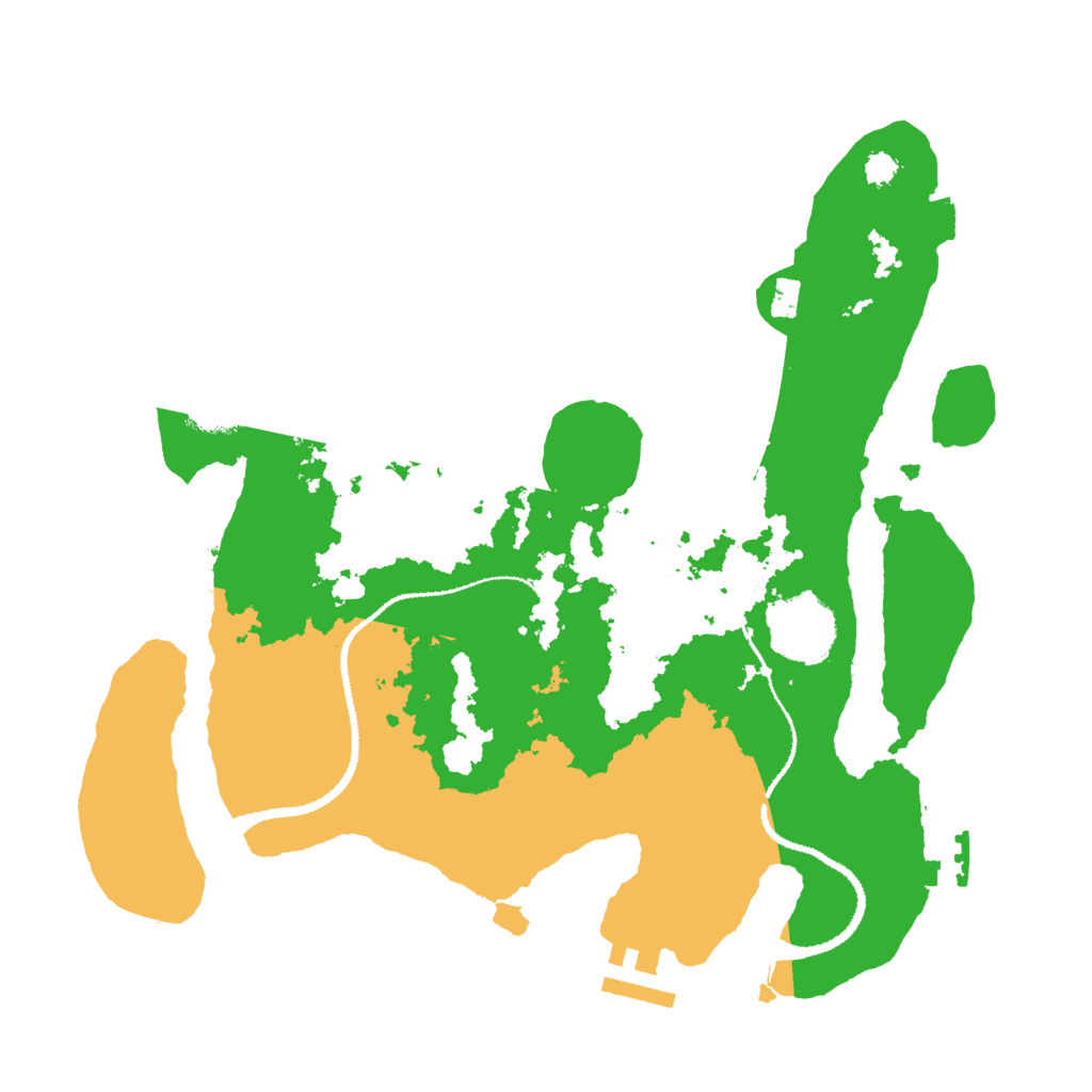 Biome Rust Map: Procedural Map, Size: 3000, Seed: 337376864