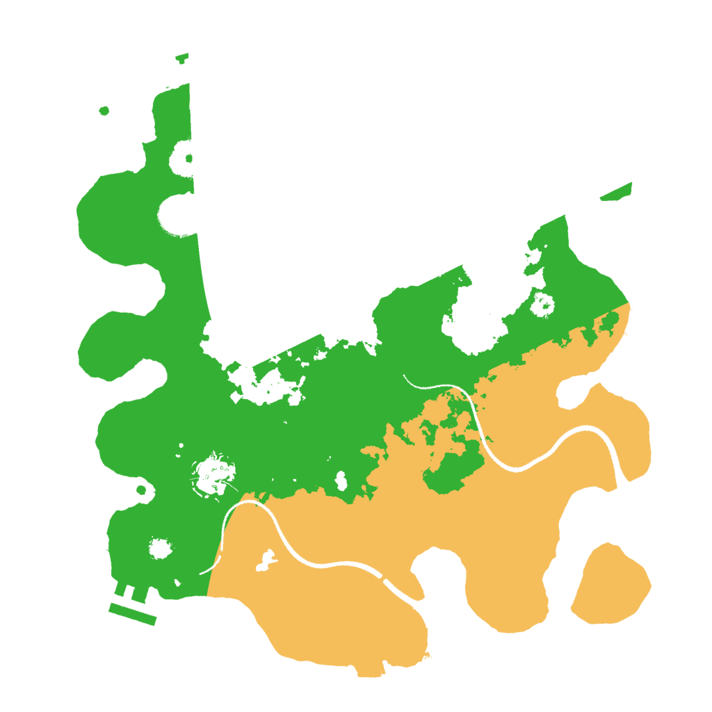 Biome Rust Map: Procedural Map, Size: 3000, Seed: 3864