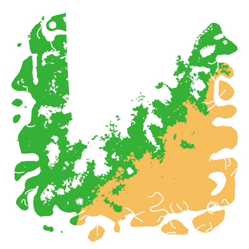 Biome Rust Map: Procedural Map, Size: 6000, Seed: 41993