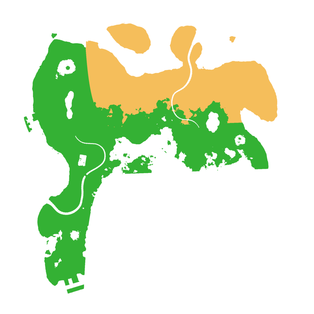 Biome Rust Map: Procedural Map, Size: 3000, Seed: 8574