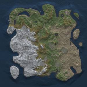 Thumbnail Rust Map: Procedural Map, Size: 4000, Seed: 2068794328, 18 Monuments