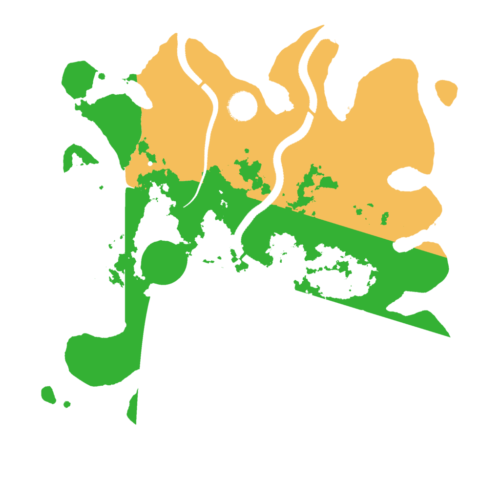 Biome Rust Map: Procedural Map, Size: 3000, Seed: 8910645