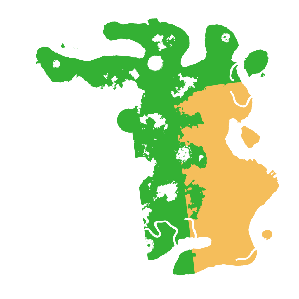 Biome Rust Map: Procedural Map, Size: 3500, Seed: 448573781
