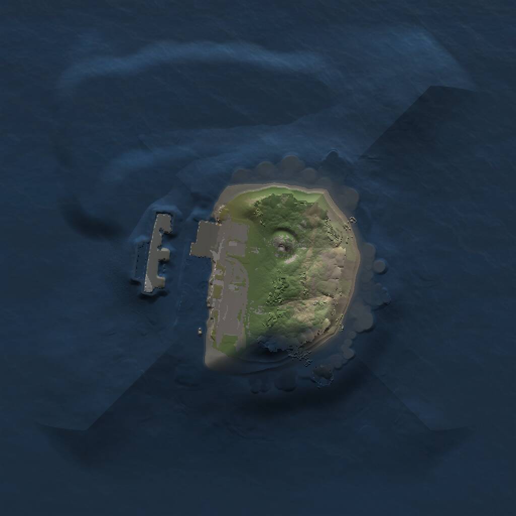 Rust Map: Procedural Map, Size: 1000, Seed: 70805, 2 Monuments