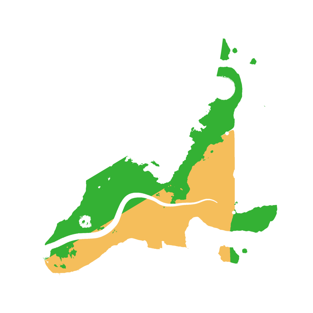Biome Rust Map: Procedural Map, Size: 2500, Seed: 1650033577