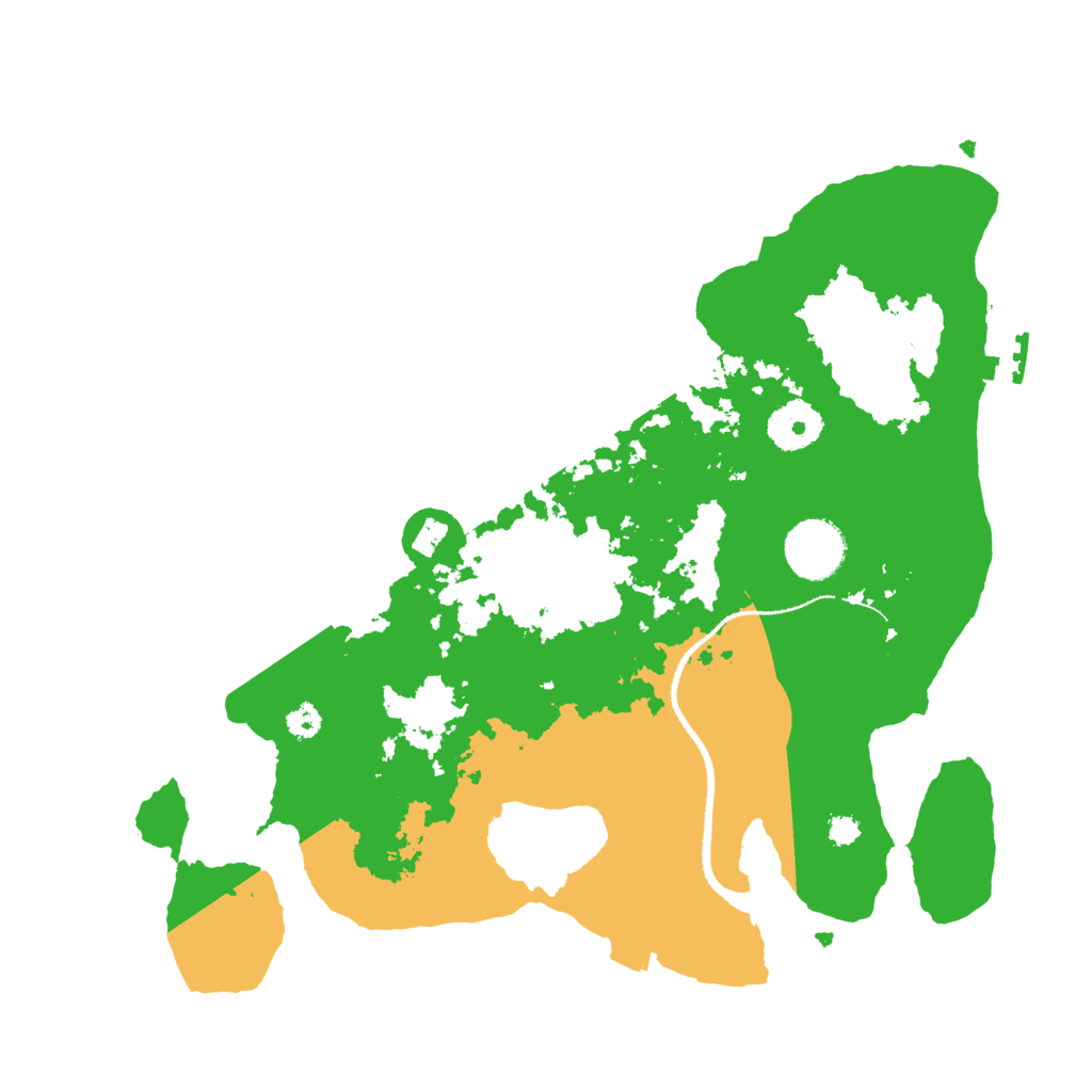 Biome Rust Map: Procedural Map, Size: 3200, Seed: 8726