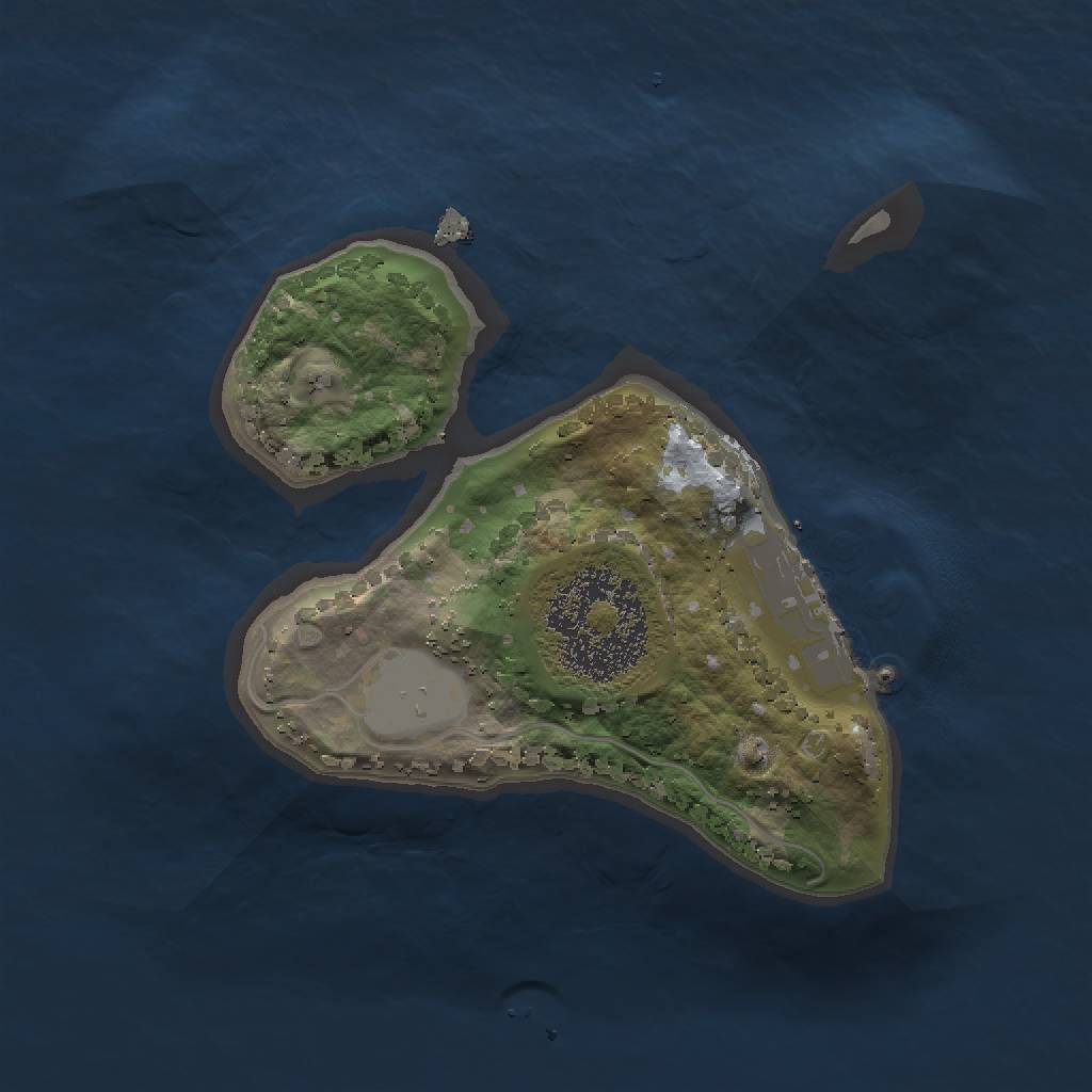 Rust Map: Procedural Map, Size: 1500, Seed: 719593015, 4 Monuments