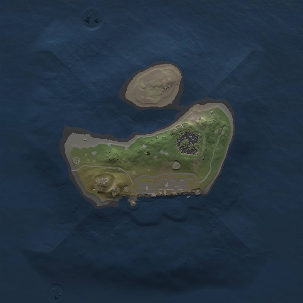 Rust Map: Procedural Map, Size: 1300, Seed: 6124515, 4 Monuments