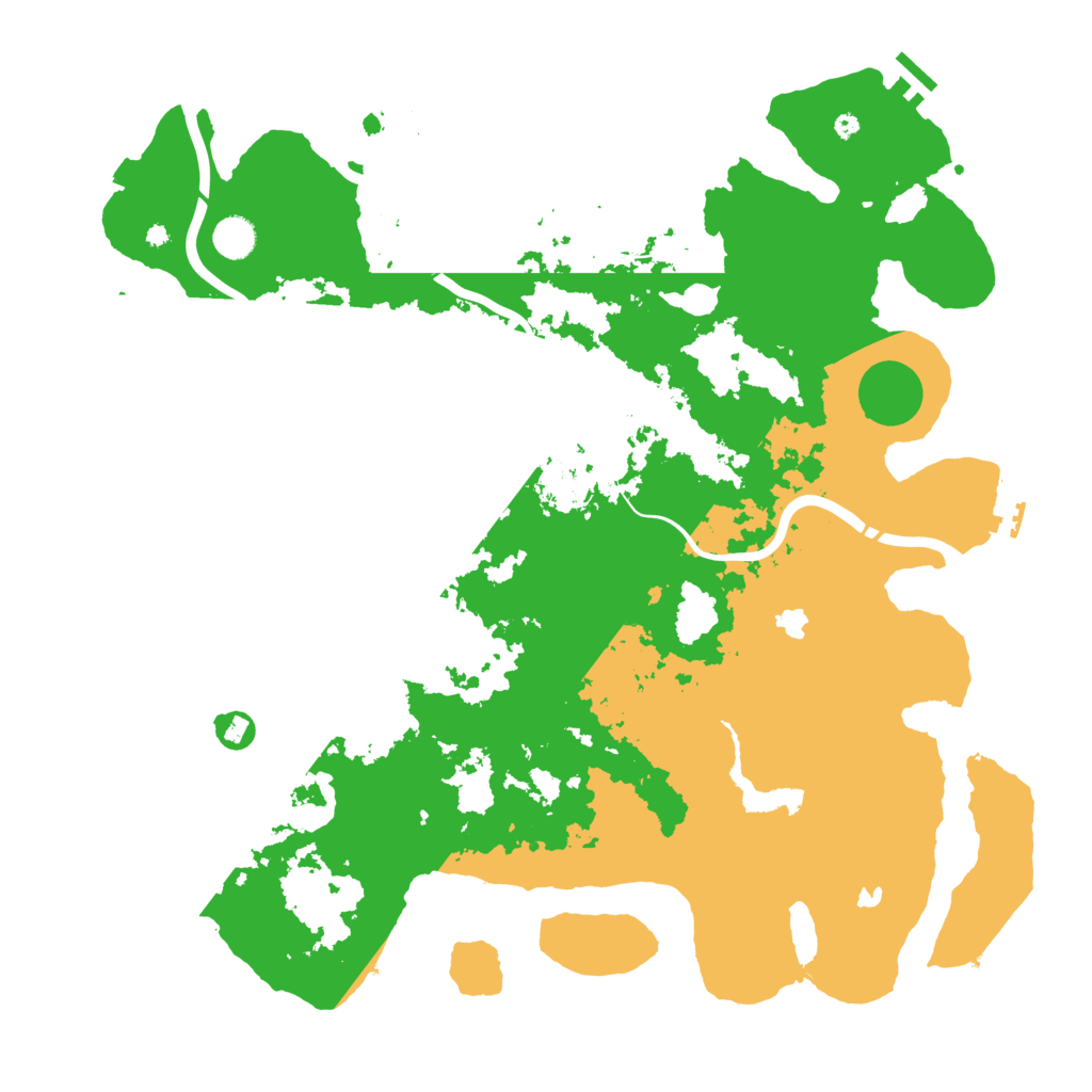 Biome Rust Map: Procedural Map, Size: 4500, Seed: 383829
