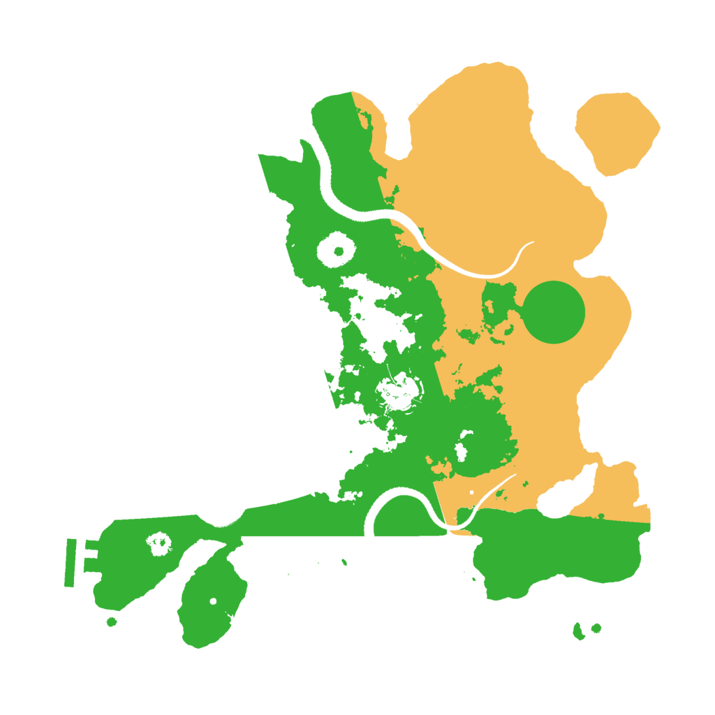 Biome Rust Map: Procedural Map, Size: 3000, Seed: 1218421541