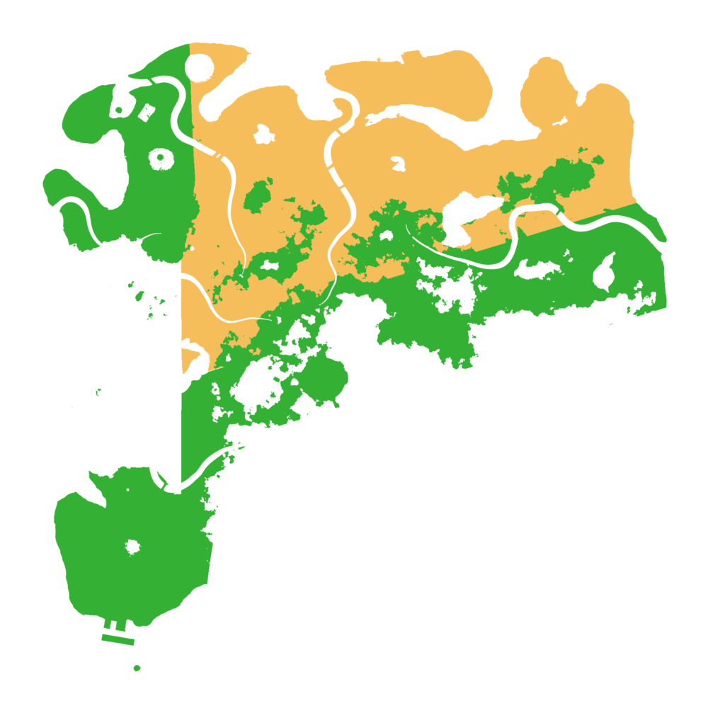 Biome Rust Map: Procedural Map, Size: 4500, Seed: 7812362