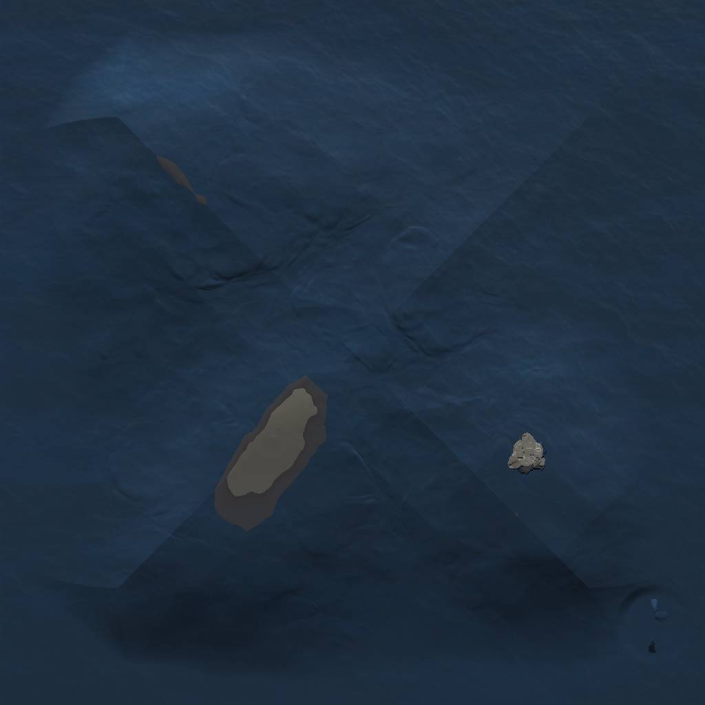 Rust Map: Procedural Map, Size: 1000, Seed: 1096085170, 3 Monuments