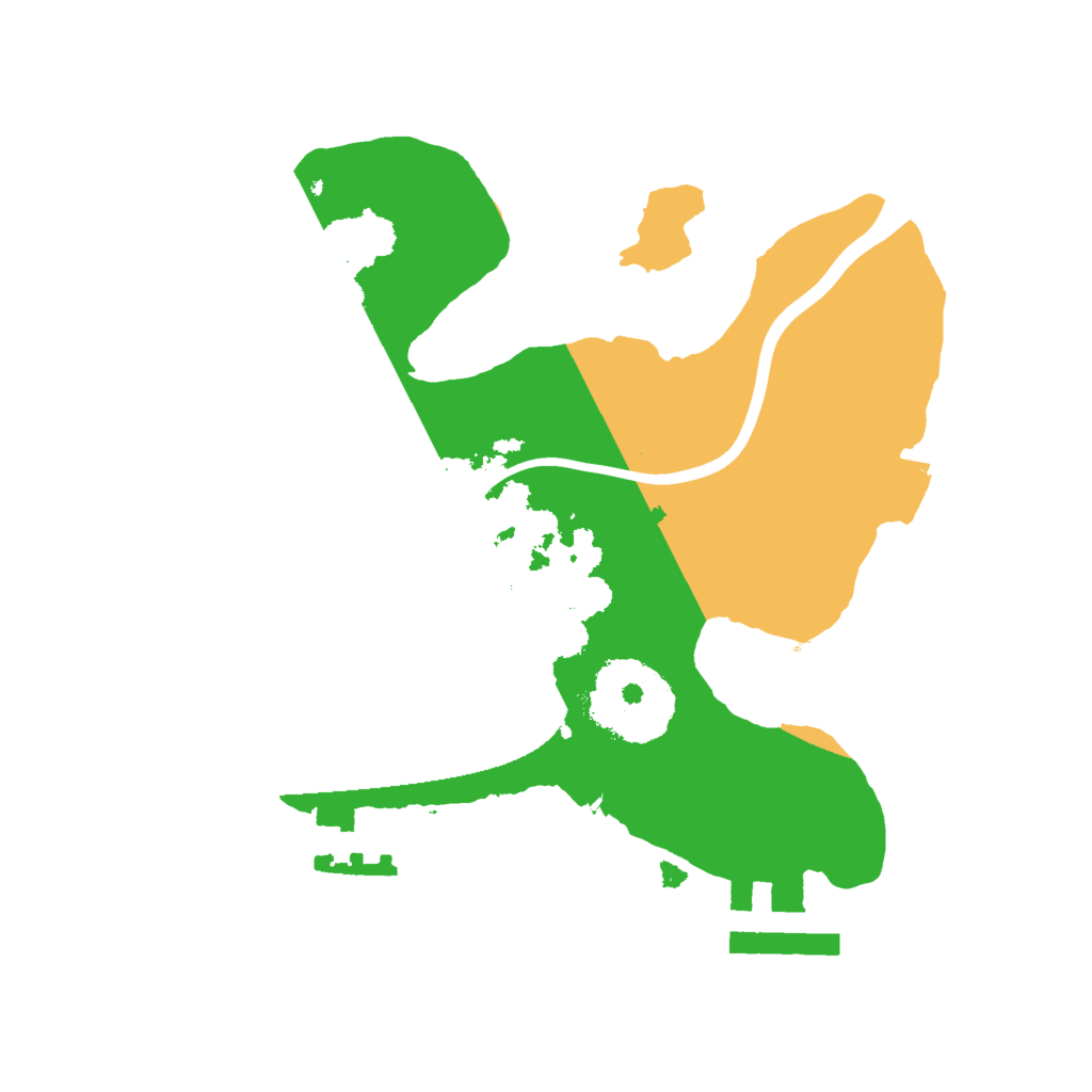 Biome Rust Map: Procedural Map, Size: 2000, Seed: 54545