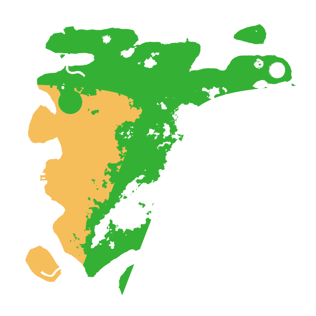 Biome Rust Map: Procedural Map, Size: 3500, Seed: 88554629