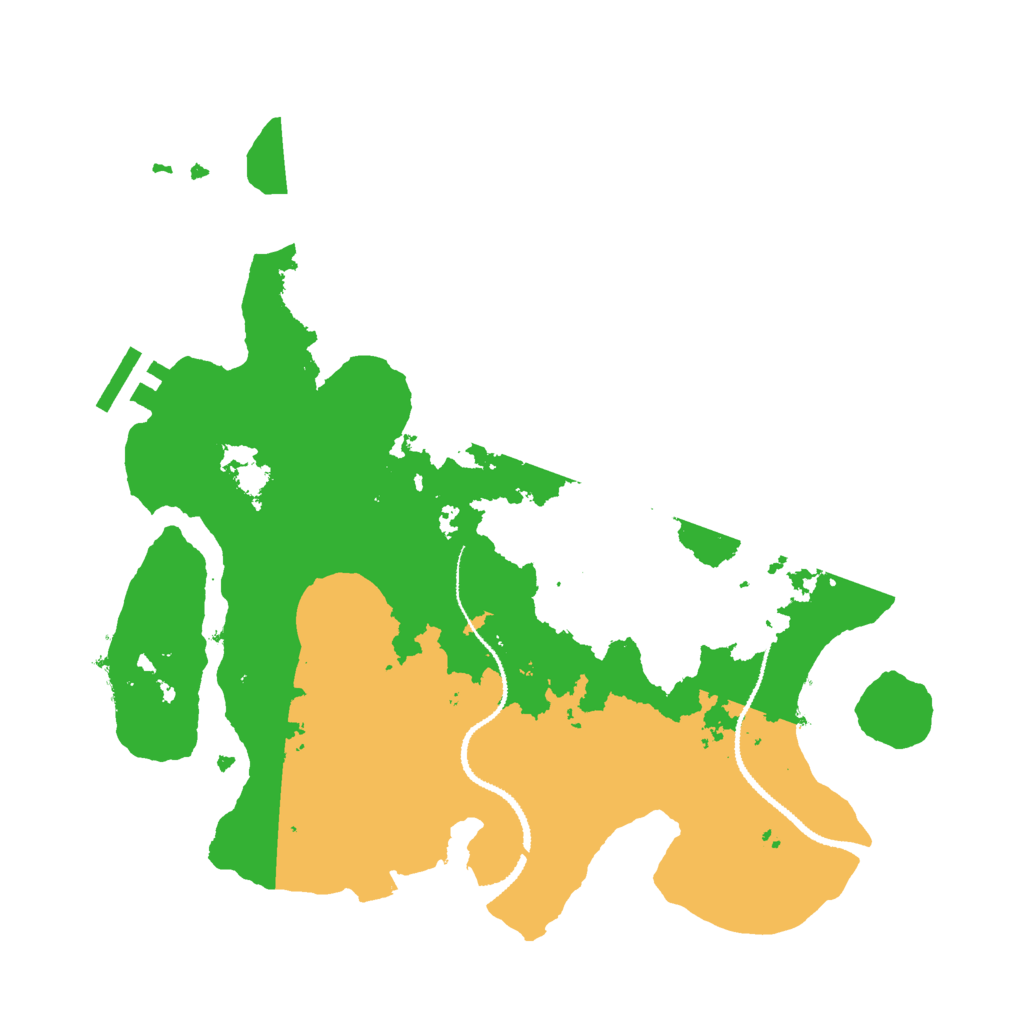 Biome Rust Map: Procedural Map, Size: 3000, Seed: 1365784973