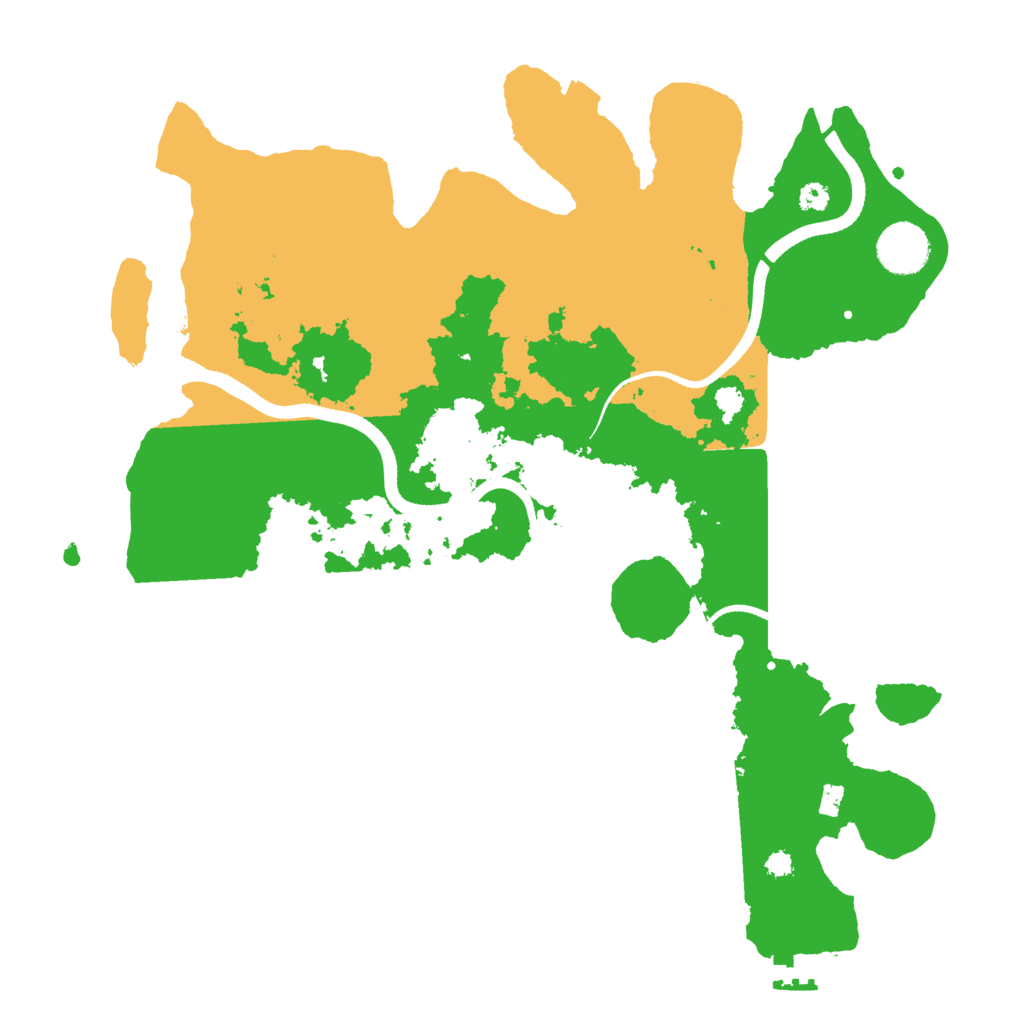 Biome Rust Map: Procedural Map, Size: 3500, Seed: 11111111