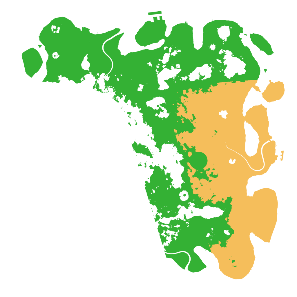 Biome Rust Map: Procedural Map, Size: 4500, Seed: 1833687683