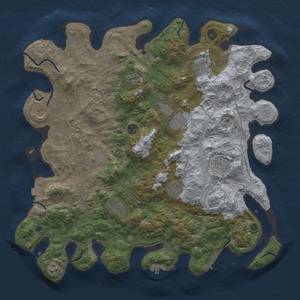 Thumbnail Rust Map: Procedural Map, Size: 4500, Seed: 1908512972, 19 Monuments