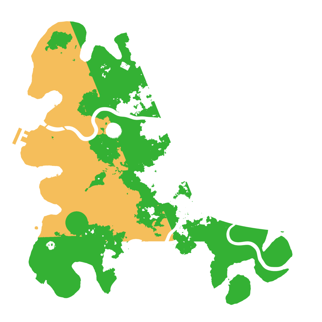 Biome Rust Map: Procedural Map, Size: 3800, Seed: 141950299