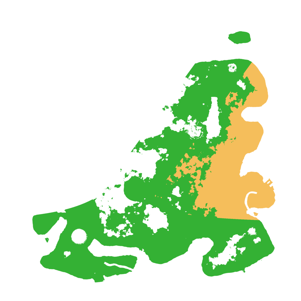 Biome Rust Map: Procedural Map, Size: 3500, Seed: 407945471