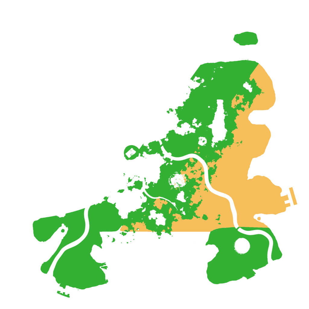 Biome Rust Map: Procedural Map, Size: 3500, Seed: 407945471