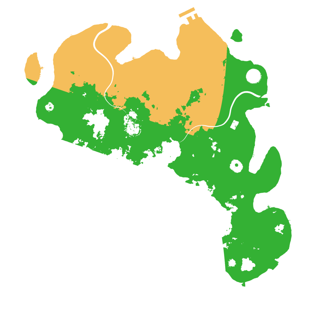 Biome Rust Map: Procedural Map, Size: 3700, Seed: 2082978811