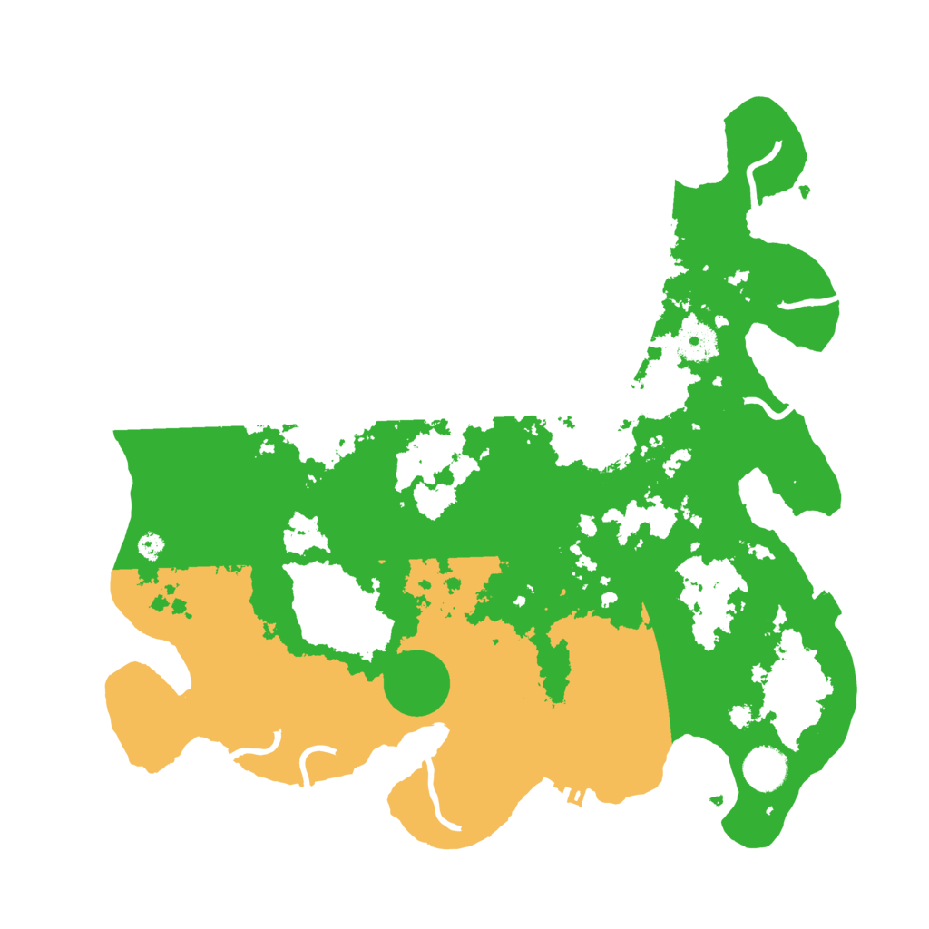 Biome Rust Map: Procedural Map, Size: 3700, Seed: 47032355