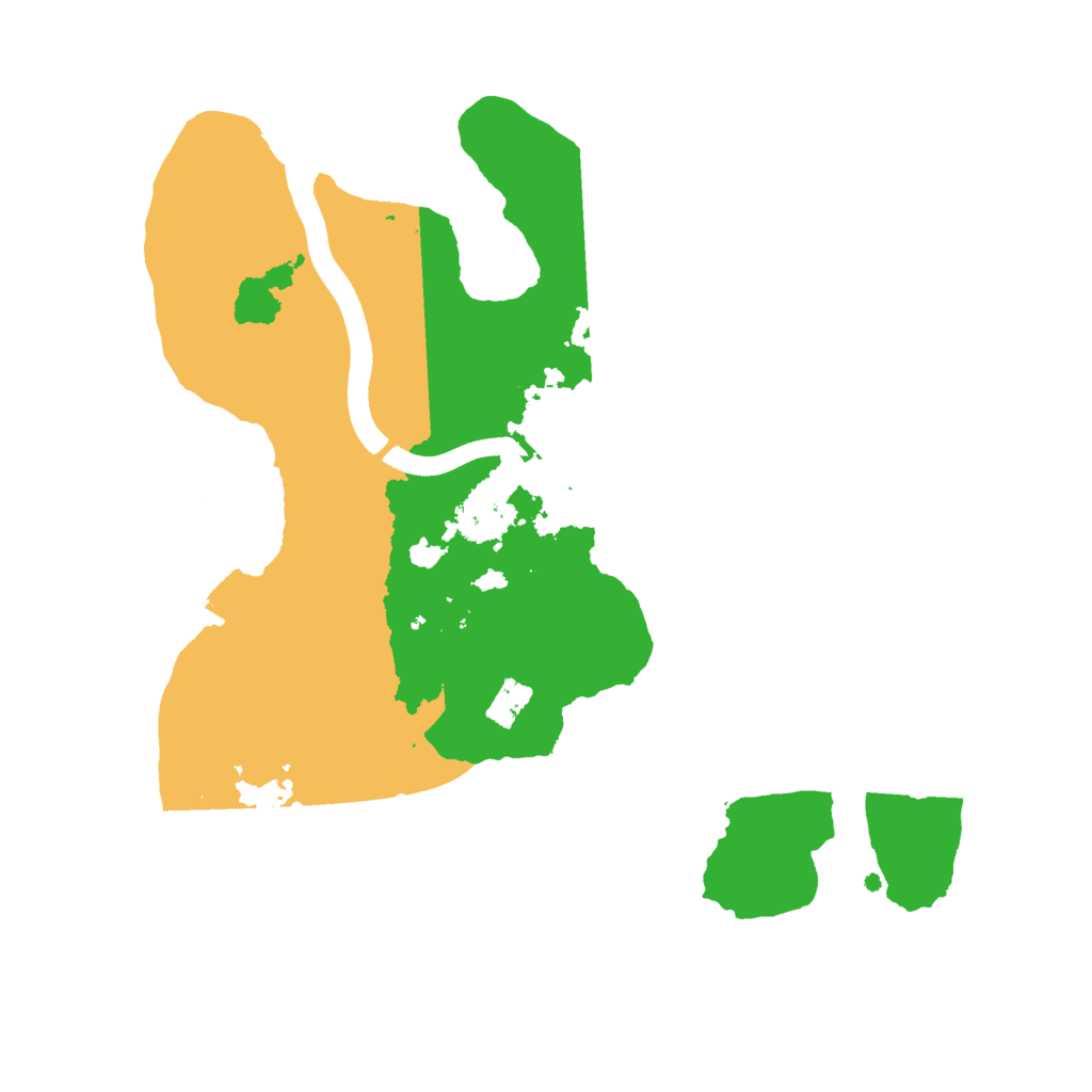 Biome Rust Map: Procedural Map, Size: 2500, Seed: 1081018872