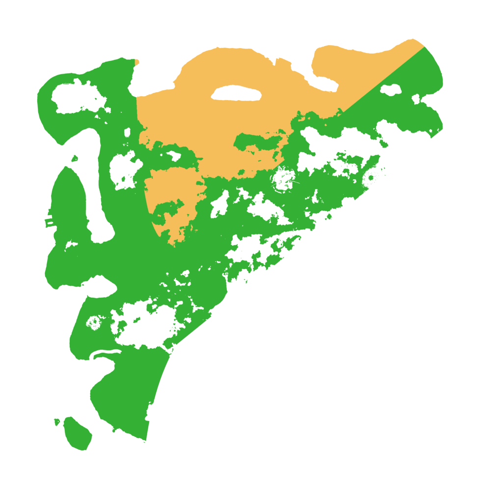 Biome Rust Map: Procedural Map, Size: 3700, Seed: 251020255